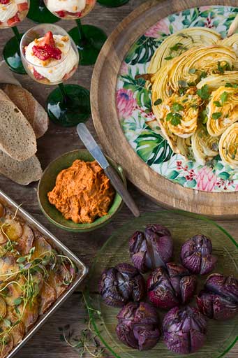 Vegetarisk vår- och sommarbuffé